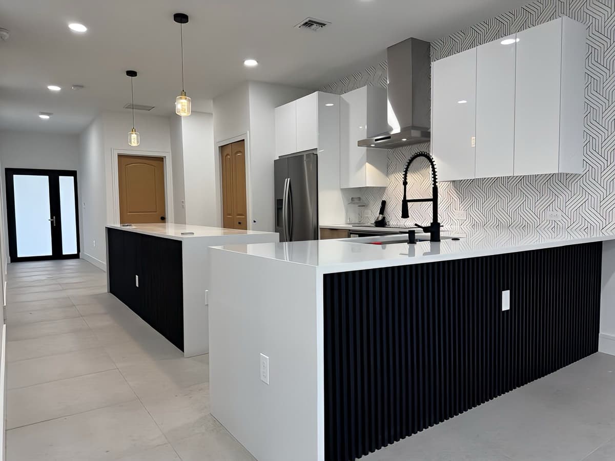 White kitchen remodel